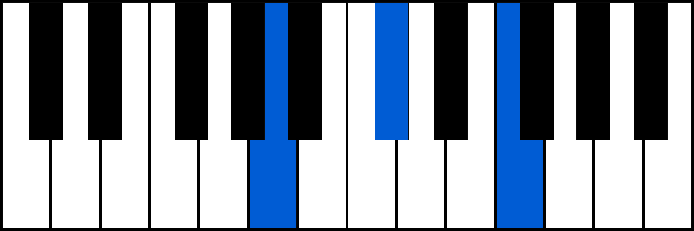 A+ piano chord