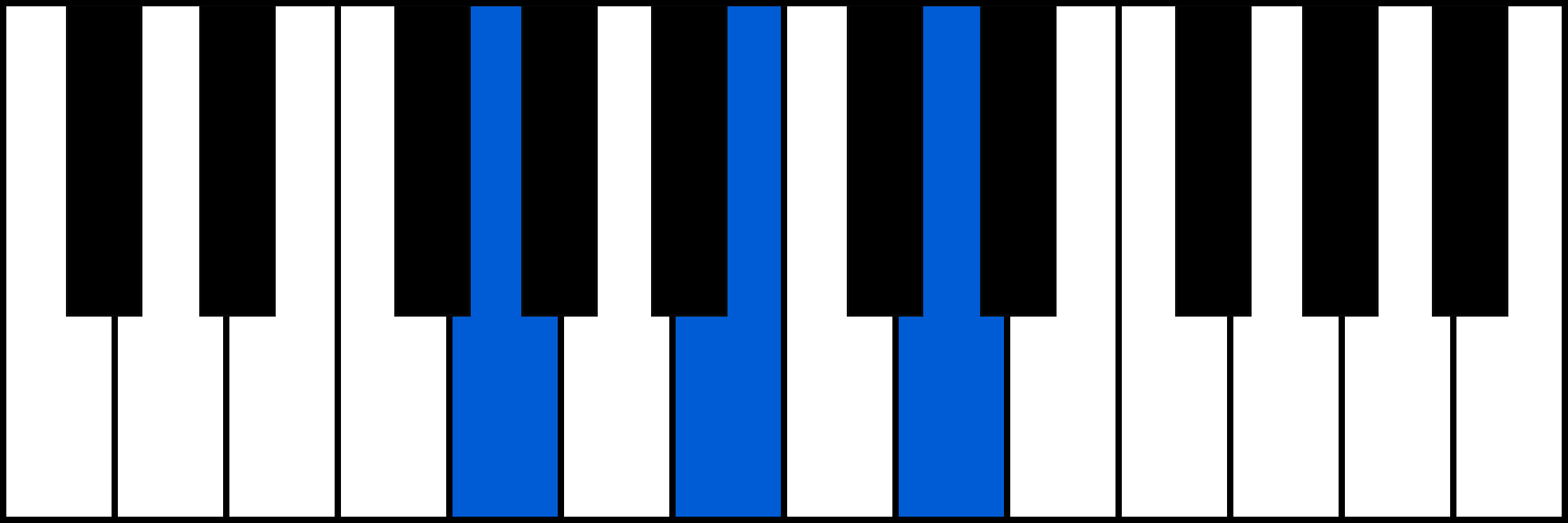 G piano chord